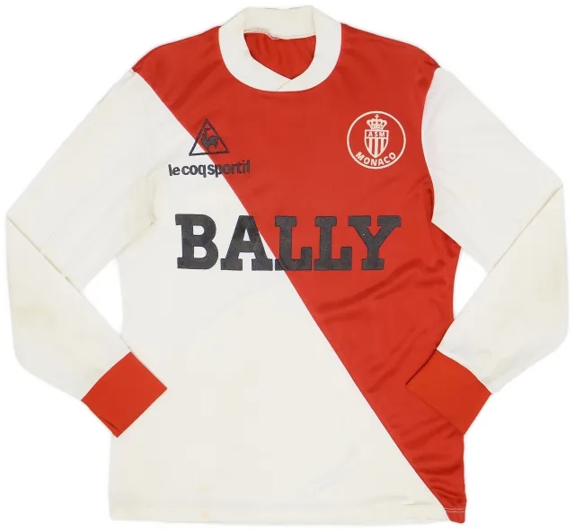 LeCoqSportif 1984-86 Monaco Home L/S Shirt - 6/10 - (L)