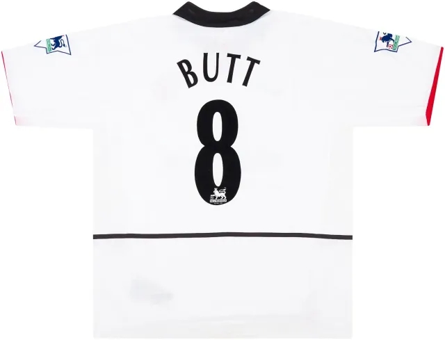 Nike 2002-03 Manchester United Match Issue Away Shirt Butt #8