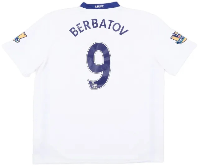 Nike 2008-10 Manchester United Away Shirt Berbatov #9 - 5/10 - (XL)