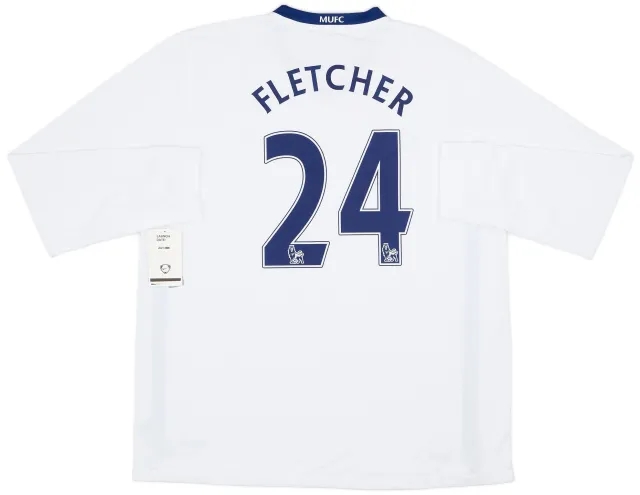 Nike 2008-10 Manchester United Away L/S Shirt Fletcher #24 (XL)