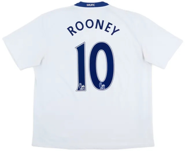 Nike 2008-10 Manchester United Away Shirt Rooney #10 - 6/10 - (XL)