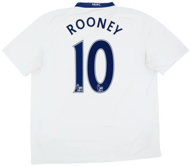 Nike 2008-10 Manchester United Away Shirt Rooney #10 - 5/10 - (XXL)