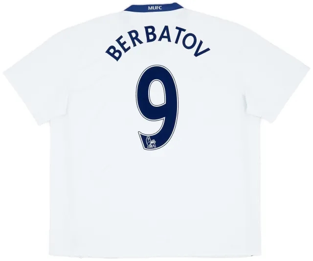 Nike 2008-10 Manchester United Away Shirt Berbatov #9 - 7/10 - (XXL)