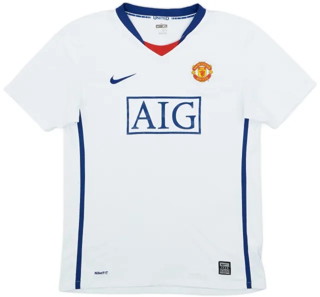 Nike 2008-10 Manchester United Away Shirt - 8/10 - (XL.Boys)