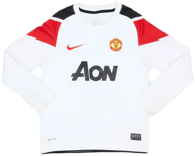Nike 2010-12 Manchester United Away L/S Shirt - 7/10 - (S.Boys)