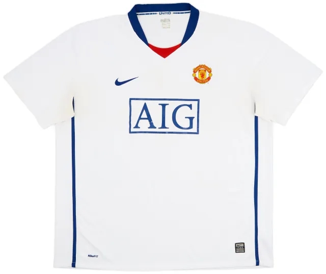 Nike 2008-10 Manchester United Away Shirt - 5/10 - (XXL)
