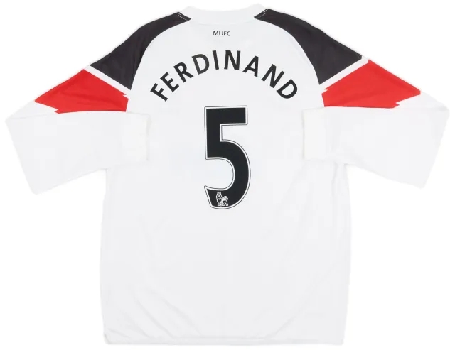Nike 2010-12 Manchester United Away L/S Shirt Ferdinand #5 - 8/10 - (XL)