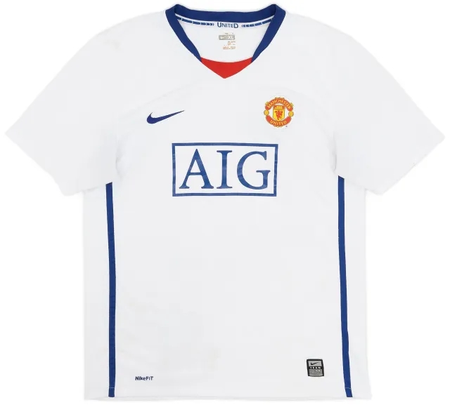 Nike 2008-10 Manchester United Away Shirt - 5/10 - (XL.Boys)