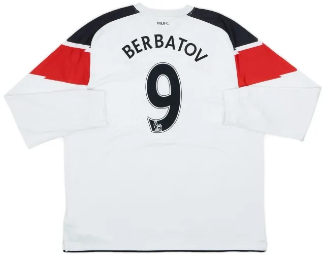 Nike 2010-12 Manchester United Away L/S Shirt Berbatov #9 - 8/10 - (XXL)