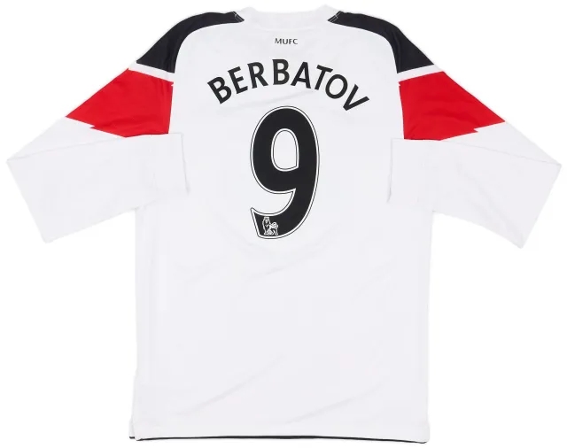 Nike 2010-12 Manchester United Away L/S Shirt Berbatov #9 - 6/10 - (M)