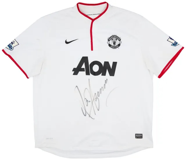 Nike 2012-14 Manchester United Signed Away Shirt - 7/10 - (XXL)