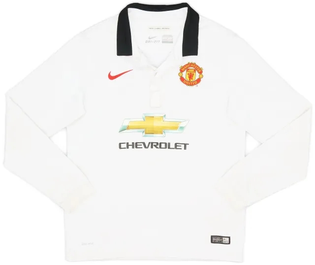 Nike 2014-15 Manchester United Away L/S Shirt - 7/10 - (L.Boys)