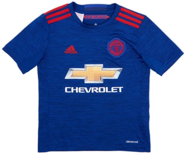 adidas 2016-17 Manchester United Away Shirt - 9/10 - (S.Boys)
