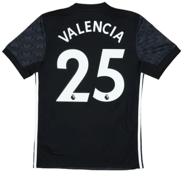 adidas 2017-18 Manchester United Away Shirt Valencia #25 (S)