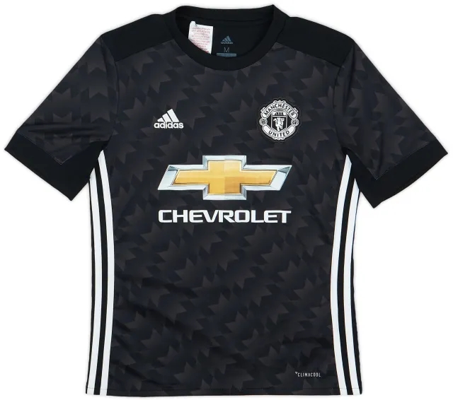 adidas 2017-18 Manchester United Away Shirt - 9/10 - (M.Boys)