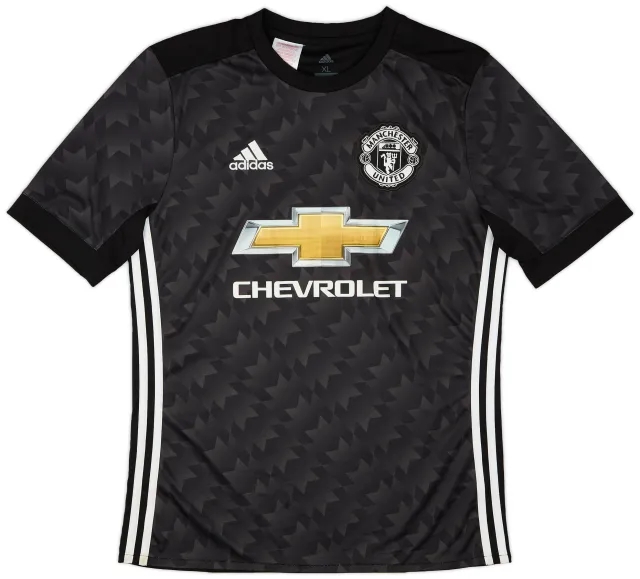 adidas 2017-18 Manchester United Away Shirt - 8/10 - (XL.Boys)