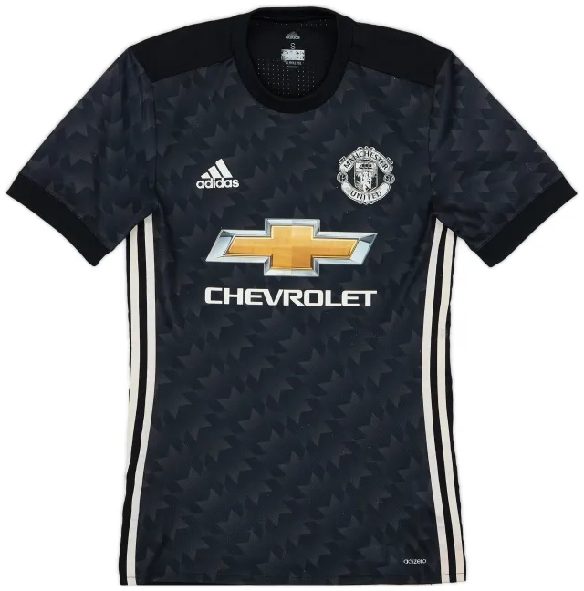 adidas 2017-18 Manchester United Player Issue Away Shirt - 3/10 - (S)