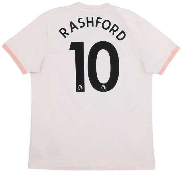 adidas 2018-19 Manchester United Away Shirt Rashford #10 - 6/10 - (L)