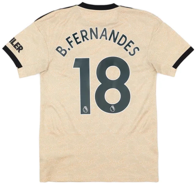 adidas 2019-20 Manchester United Away Shirt B.Fernandes #18 - 9/10 - (S)