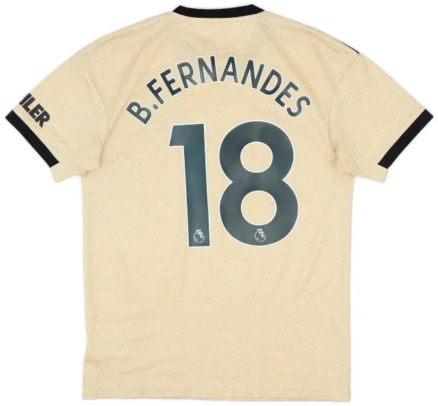 adidas 2019-20 Manchester United Away Shirt B.Fernandes #18 - 8/10 - (M)