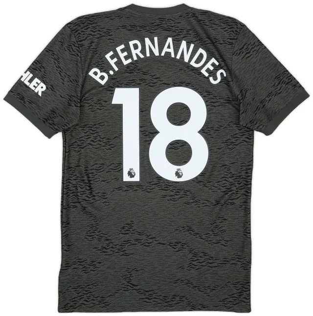 adidas 2020-21 Manchester United Away Shirt B.Fernandes #18 - 10/10 - (S)