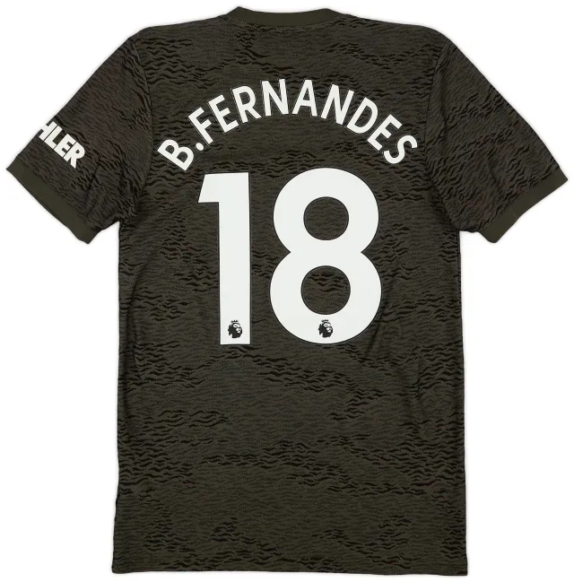 adidas 2020-21 Manchester United Away Shirt B.Fernandes #18 - 9/10 - (S)