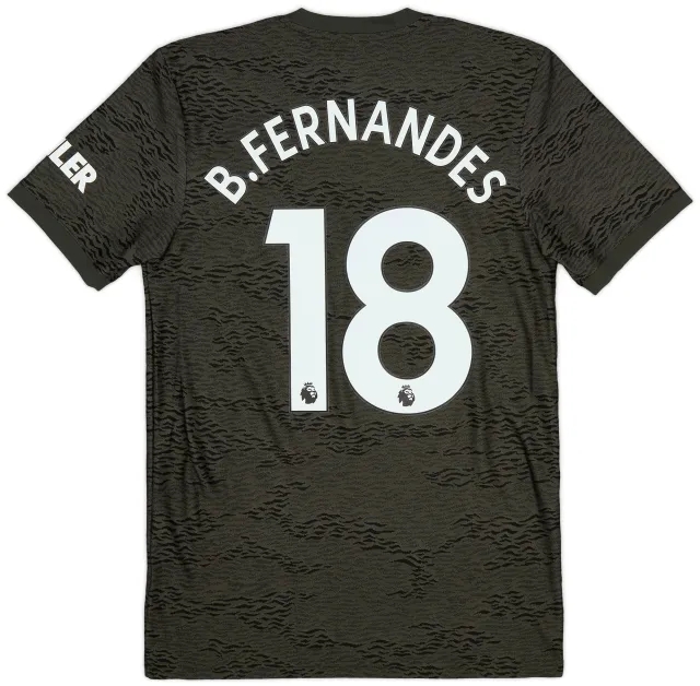 adidas 2020-21 Manchester United Away Shirt B.Fernandes #18 - 9/10 - (S)