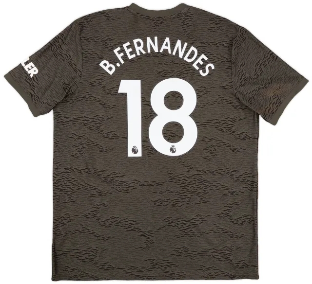 adidas 2020-21 Manchester United Away Shirt B.Fernandes #18 - 9/10 - (XL)