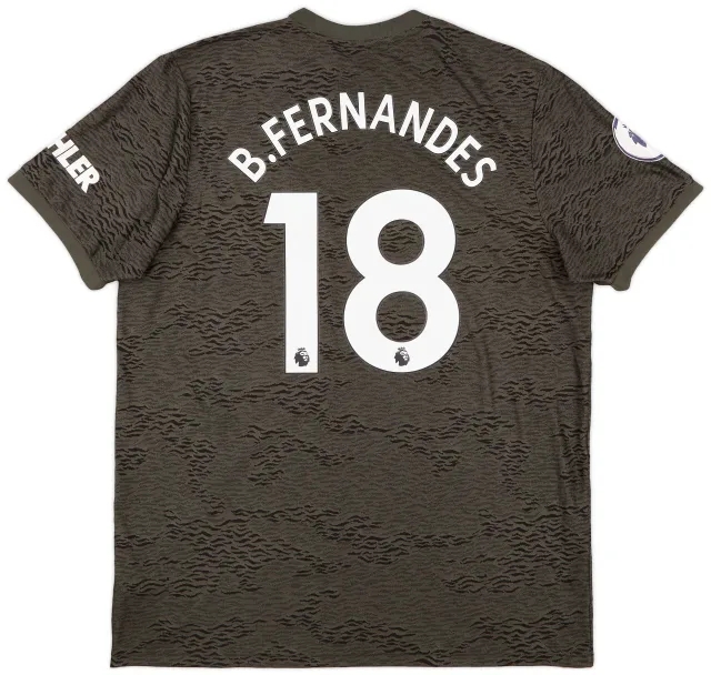 adidas 2020-21 Manchester United Away Shirt B.Fernandes #18 - 6/10 - (XL)