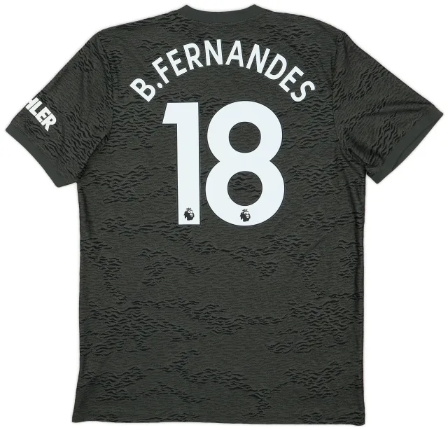adidas 2020-21 Manchester United Away Shirt B.Fernandes #18 - 7/10 - (L)