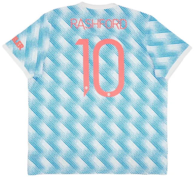 adidas 2021-22 Manchester United Away Shirt Rashford #10 - 9/10 - (XXL)