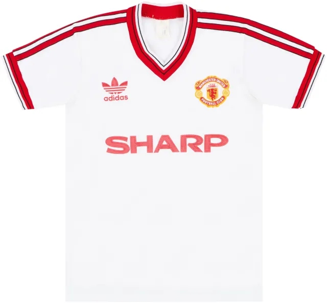 adidas 1986-88 Manchester United Away Shirt - 6/10 - (Y)