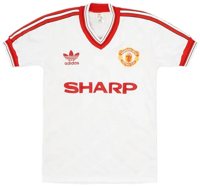 adidas 1986-88 Manchester United Away Shirt - 7/10 - (Y)