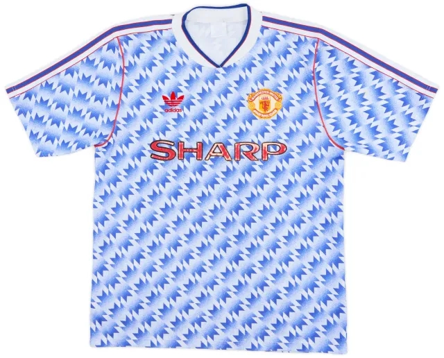 adidas 1990-92 Manchester United Away Shirt - 7/10 - (M)