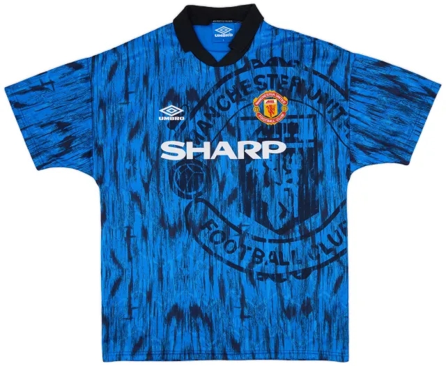 Umbro 1992-93 Manchester United Away Shirt - 8/10 - (L)
