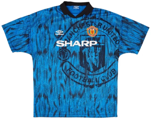 Umbro 1992-93 Manchester United Away Shirt - 8/10 - (XL)