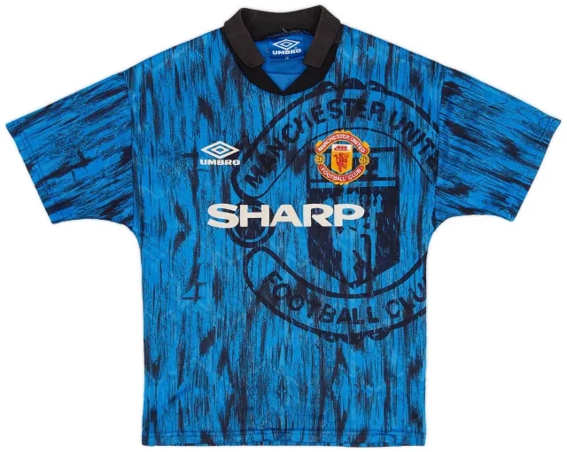 Umbro 1992-93 Manchester United Away Shirt - 6/10 - (L.Boys)