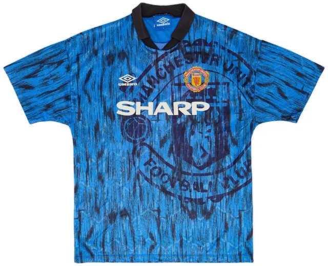 Umbro 1992-93 Manchester United Away Shirt - 8/10 - (L)