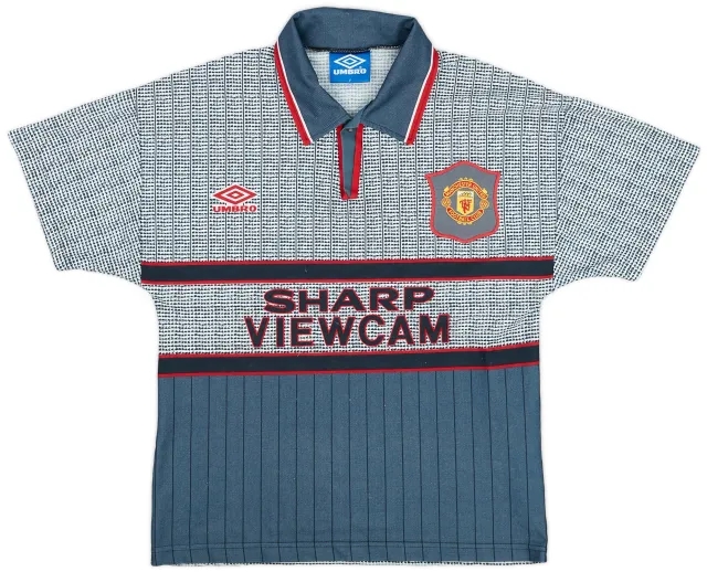 Umbro 1995-96 Manchester United Away Shirt - 9/10 - (Y)