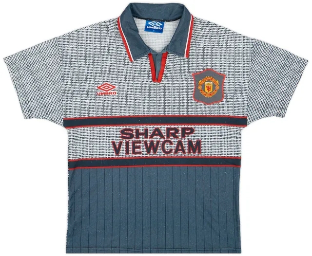 Umbro 1995-96 Manchester United Away Shirt - 7/10 - (Y)