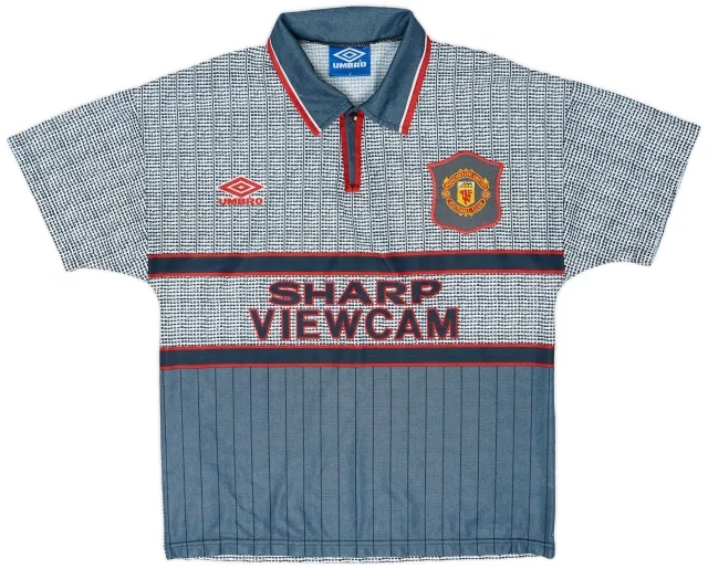 Umbro 1995-96 Manchester United Away Shirt - 9/10 - (Y)