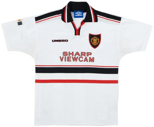 Umbro 1997-99 Manchester United Away Shirt - 8/10 - (L.Boys)