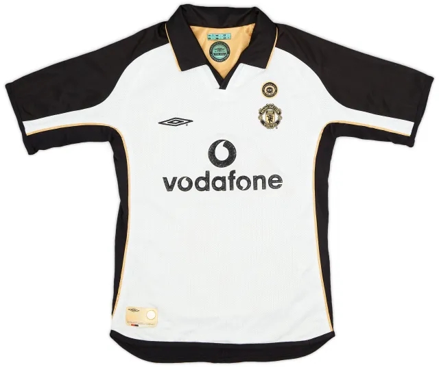 Umbro 2001-02 Manchester United Centenary Away/Third Shirt - 7/10 - (S.Boys)