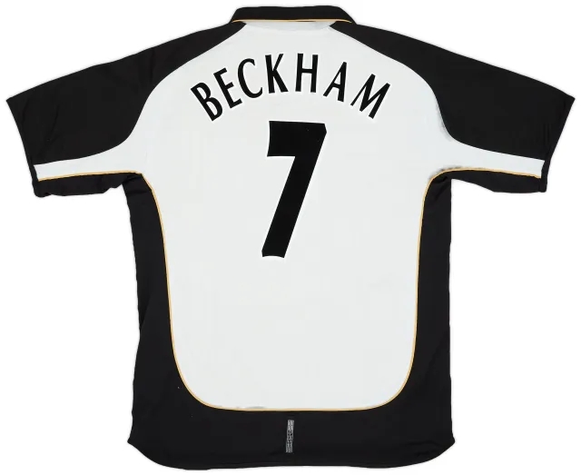 Umbro 2001-02 Manchester United Centenary Away/Third Shirt Beckham #7 - 7/10 - (XL)