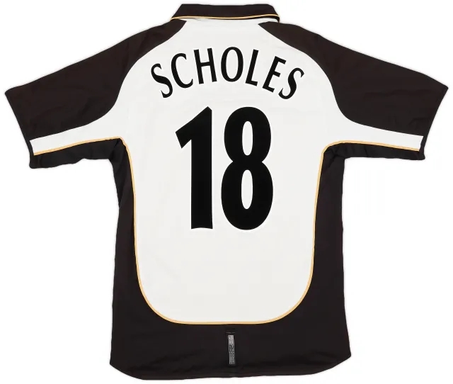 Umbro 2001-02 Manchester United Centenary Away/Third Shirt Scholes #18 - 5/10 - (M)