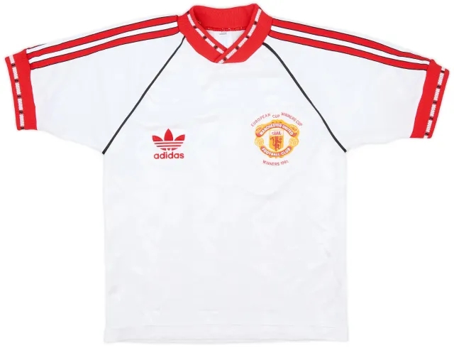 adidas 1991 Manchester United ECWC Shirt - 7/10 - (M.Boys)
