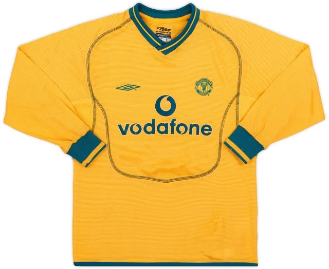 Umbro 2000-02 Manchester United GK Shirt - 5/10 - (S.Boys)