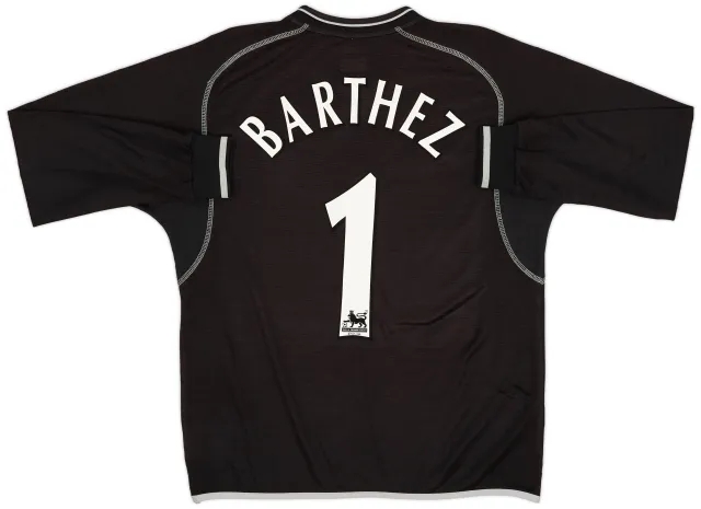 Umbro 2000-02 Manchester United GK Shirt Barthez #1 - 8/10 - (Y)