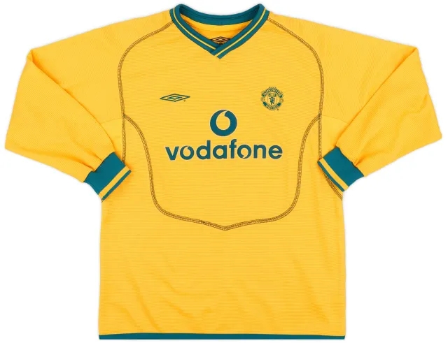 Umbro 2000-02 Manchester United GK Shirt - 9/10 - (L.Boys)