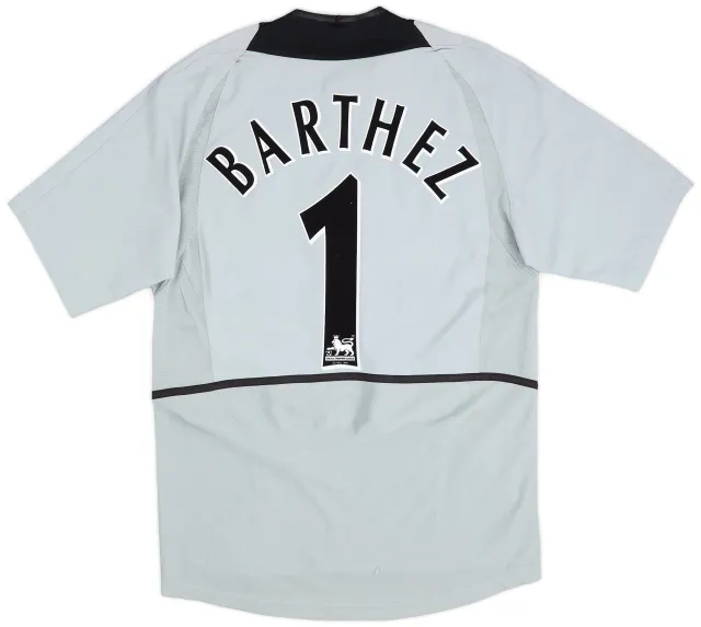 Nike 2002-04 Manchester United GK S/S Shirt Barthez #1 - 8/10 - (S)